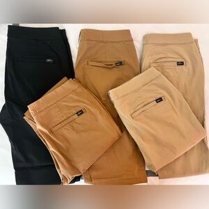Hollister Men’s Chinos, 31x30, Khaki, Brown, Black, Skinny, Lot of 5
